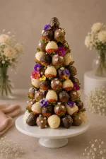 chocolate covered fruit tower
