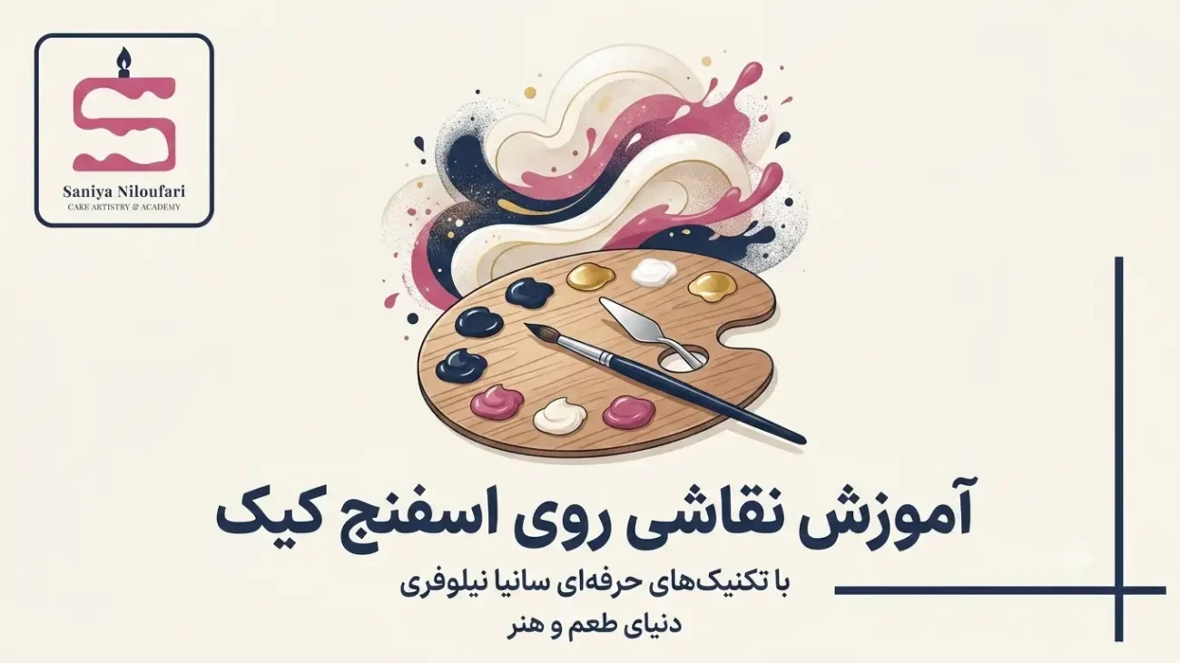 cake sponge painting tutorial: